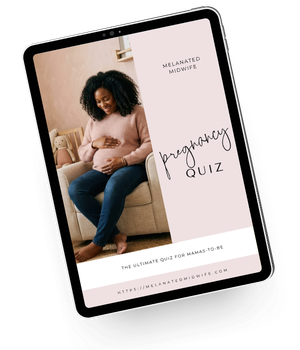 Pregnancy quiz mocker up footer