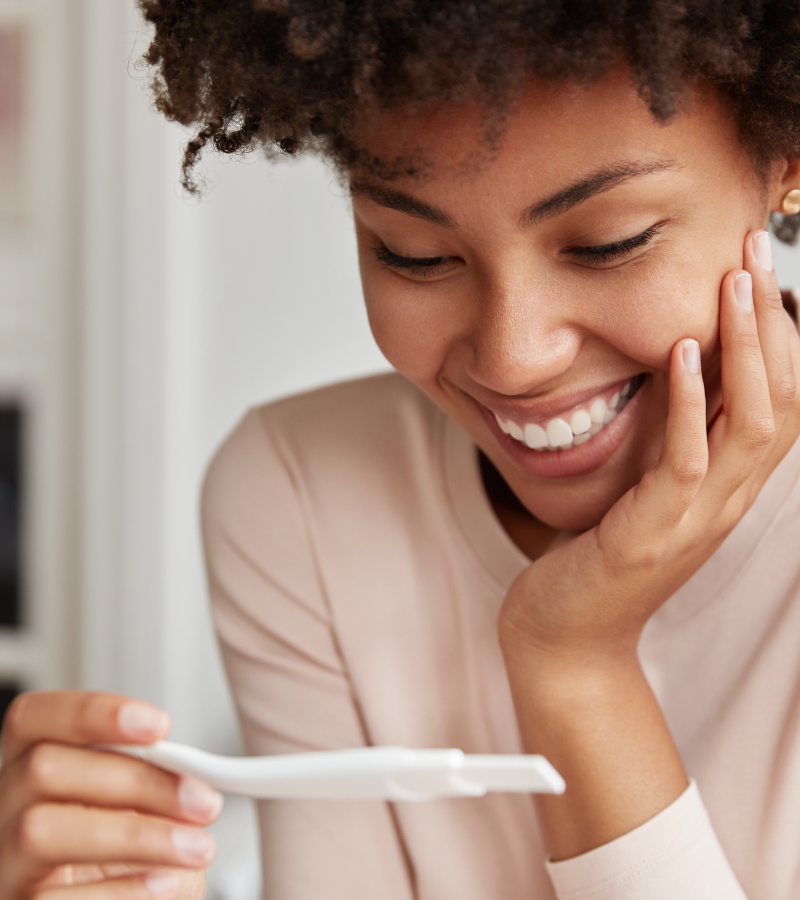 Happy Pregnancy Test