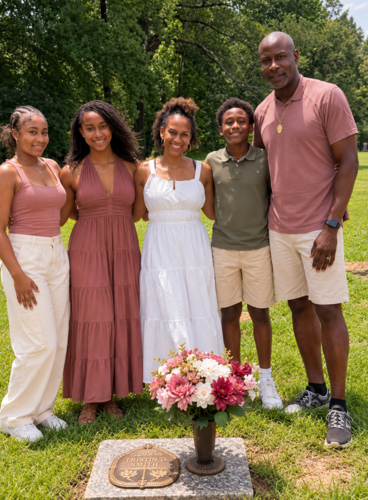 Family Memorial Portrait in Bloom